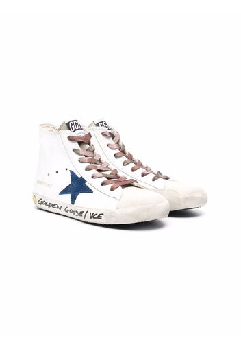 Golden Goose Kids Francy High-Top-Sneakers - Weiß