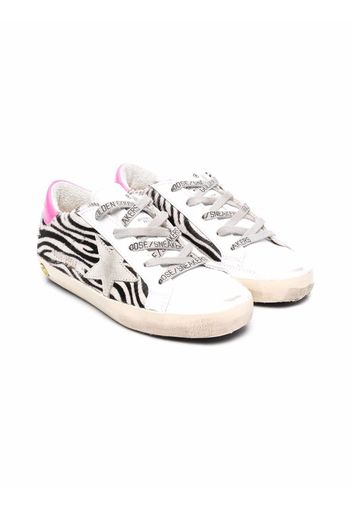 Golden Goose Kids star-patch lace-up sneaers - Weiß