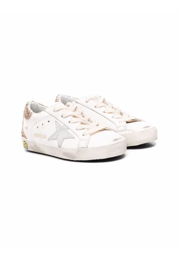 Golden Goose Kids Super-Star glitter sneakers - Weiß