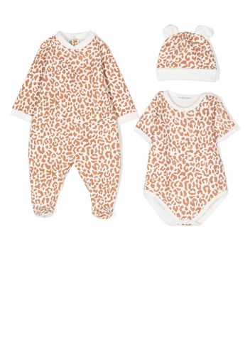 Golden Goose Kids animal-print babygrow set (set of three) - Braun