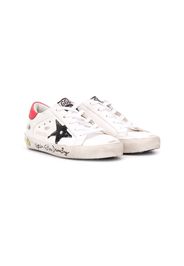 Golden Goose Kids 'Superstar' Sneakers mit Graffiti-Print - Weiß