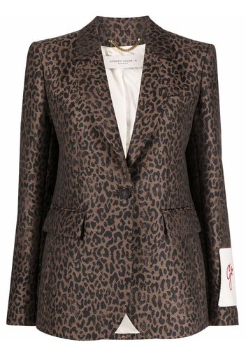 Golden Goose Blazer mit Leoparden-Print - Braun