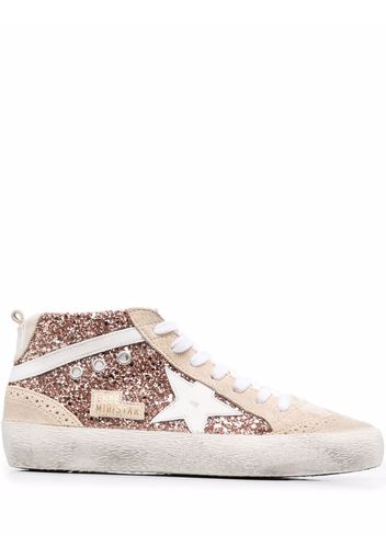 Golden Goose Mid Star glitter sneakers - Rosa