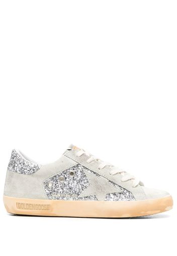 Golden Goose Super-Star glitter-detail sneakers - Nude