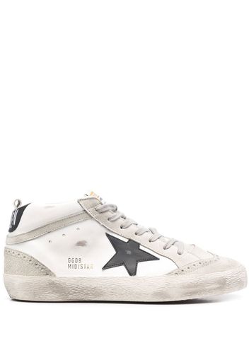 Golden Goose High-Top-Sneakers mit Stern-Patch - Weiß