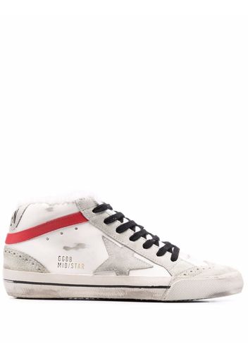 Golden Goose star-patch lace-up sneakers - Weiß