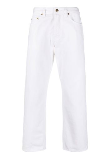 Golden Goose distressed-hem straight-leg jeans - OFFWHITE