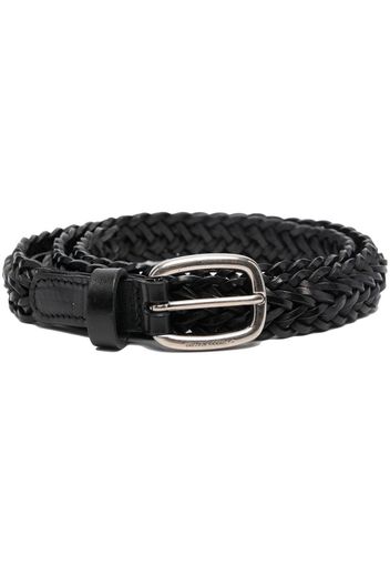 Golden Goose Houston woven leather belt - Schwarz