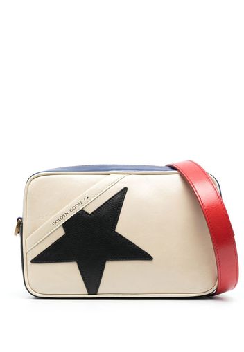 Golden Goose star-patch shoulder bag - Nude