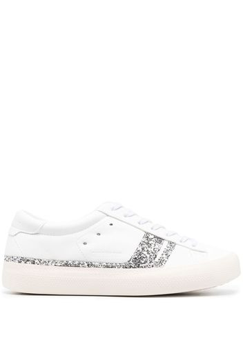 Golden Goose glitter-trim low-top sneakers - Weiß