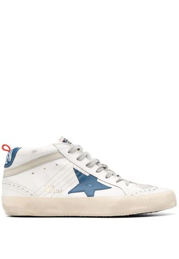 Golden Goose Mid-Star panelled sneakers - Weiß