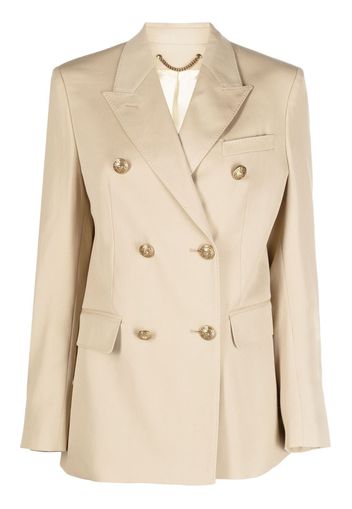 Golden Goose double-breasted virgin wool blazer - Nude