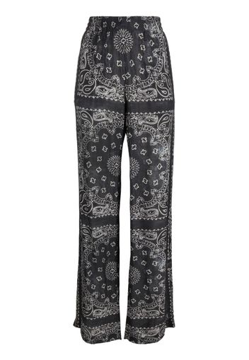 Golden Goose paisley-print wide-leg trousers - Grau