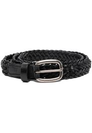 Golden Goose Houston woven leather belt - Schwarz