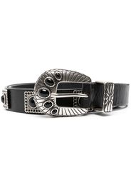 Golden Goose stud-embellished leather belt - Schwarz