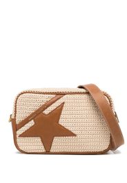 Golden Goose Star-patch crochet crossbody bag - Braun