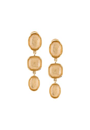 Goossens Ohrringe mit Cabochons - Gold