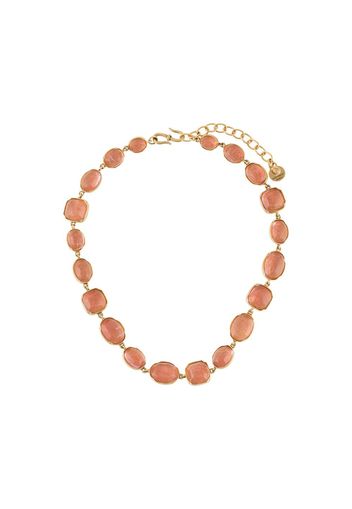 Goossens Halskette mit Cabochons - Rosa