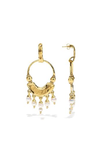 Goossens pearl-detail pendant earrings - Gold