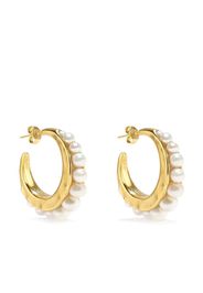 Goossens pearls half-hoop earrings - Gold