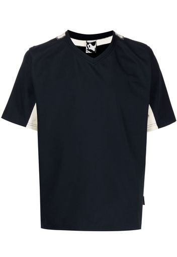 GR10K V-neck short-sleeve T-shirt - Blau