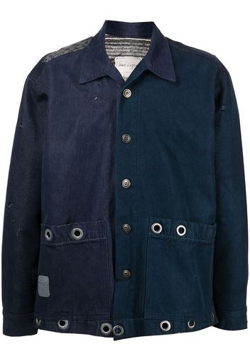 Greg Lauren Leichte Hemdjacke - Blau