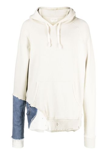 Greg Lauren Fragment drawstring hoodie - Grün