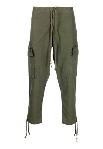 Greg Lauren cropped tapered trousers - Grün