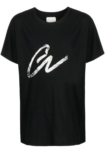 Greg Lauren logo-print cotton T-shirt - Schwarz