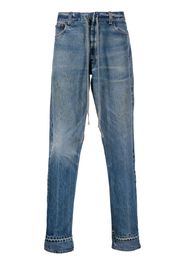 Greg Lauren straight leg jeans - Blau