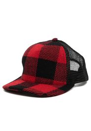 Greg Lauren check-print snapback cap - Rot