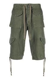 Greg Lauren drawstring cargo cotton shorts - Grün