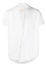 Greg Lauren V-neck short-sleeve cotton shirt - Weiß