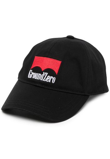 Ground Zero logo-embroidered cotton cap - Schwarz