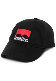 Ground Zero logo-embroidered cotton cap - Schwarz