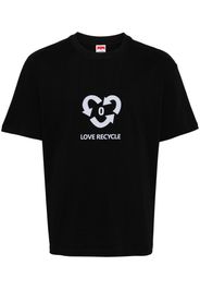 Ground Zero T-Shirt mit Slogan-Print - Schwarz