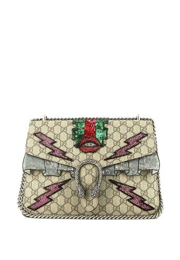 Gucci Pre-Owned Gucci Dionysus bag worn on the shoulder or carried in the hand in beige monogram canvas - Nude