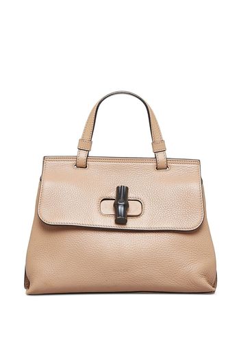 Gucci Pre-Owned Bamboo line small Daily satchel bag - Nude