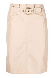 Gucci Pre-Owned 2000s belted pencil skirt - Nude