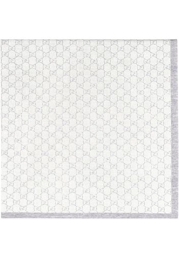 Gucci Kids Wolldecke mit GG-Muster - Grau VW6357 Gucci Kids Wolldecke mit GG-Muster - Grau VW6357