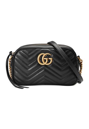 Gucci Kleine GG Marmont Schultertasche - Schwarz