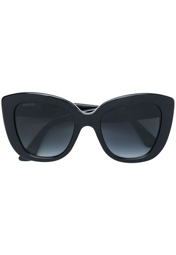 Gucci Eyewear Cat-Eye-Sonnenbrille mit Oversized-Gläsern - Schwarz