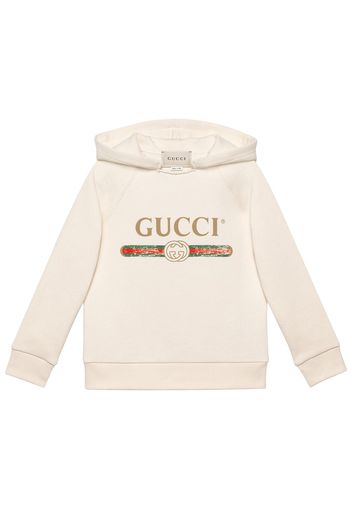 Gucci Kids Sweatshirt mit Gucci-Logo - Weiß