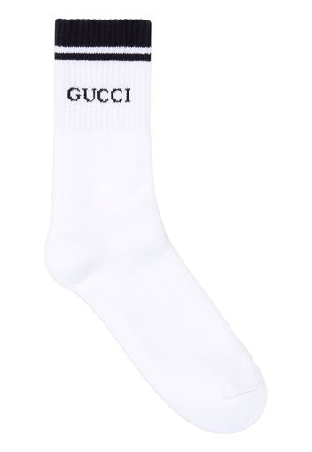 Gucci Socken mit Gucci-Logo - Weiß