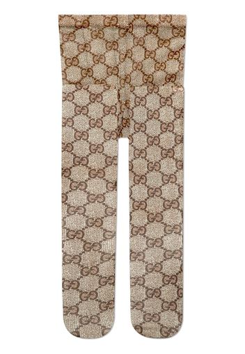 Gucci Strumpfhose mit GG-Muster - Braun