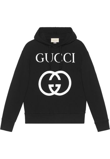 Gucci Kapuzenpullover mit GG - Schwarz