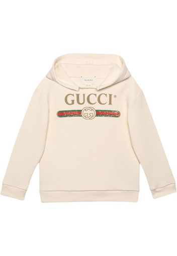 Gucci Kids Sweatshirt mit Gucci-Logo - Weiß