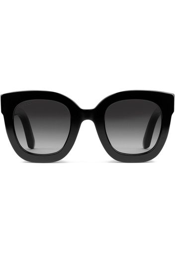 Gucci Eyewear Oversized-Sonnenbrille mit Kristallsternen - Schwarz