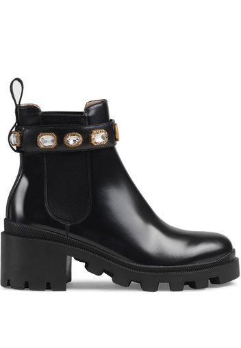 Gucci Stiefeletten aus Leder - Schwarz