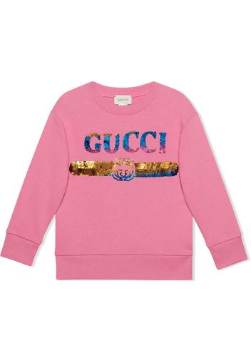 Gucci Kids Sweatshirt mit Gucci-Logo - Rosa